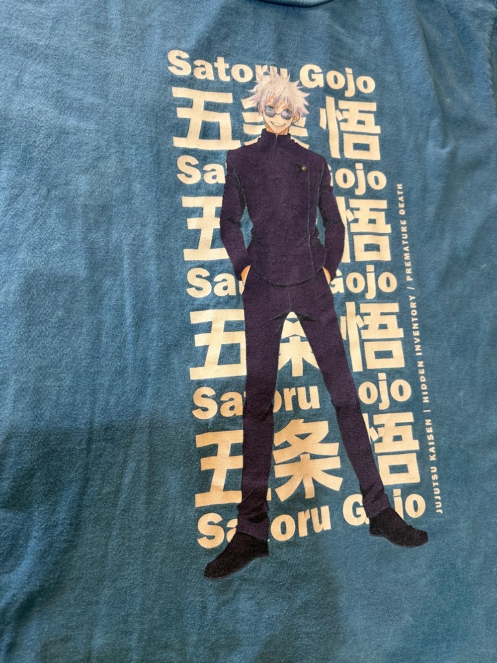 Satoru Gojo Graphic Short Sleeve Tee - Blue